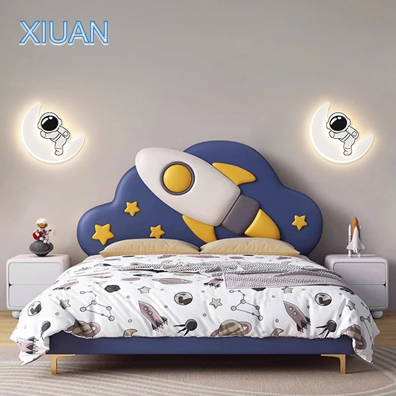 Kreative Panda Astronaut Wandleuchte für das Kinderzimmer - vue 3 sur 8