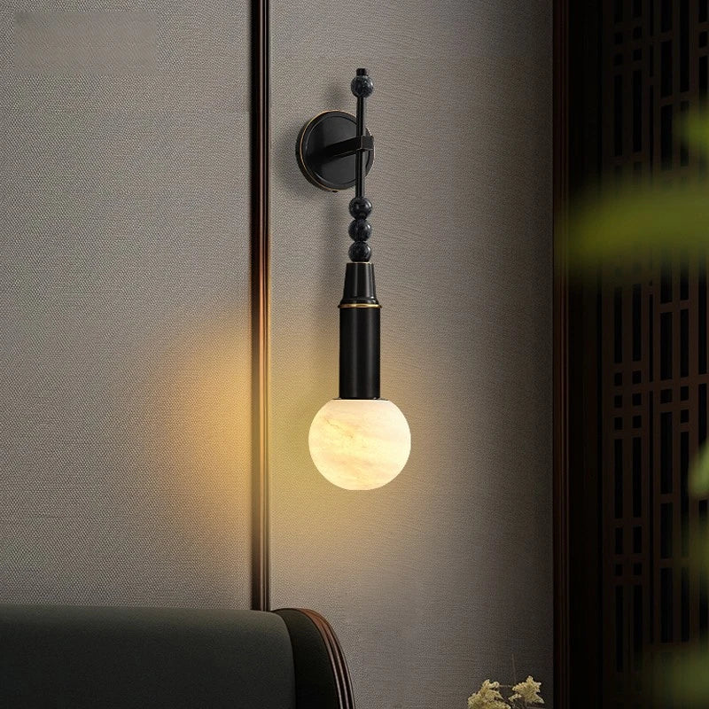 applique murale en cuivre au style chinois élégant pour décoration moderne - vue 4 sur 8