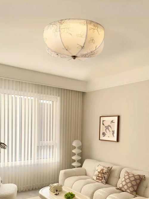 Moderner nordischer Kronleuchter aus Stoff für ein elegantes Interieur - vue 2 sur 9