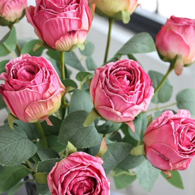 fleur de rose artificielle pour décoration de mariage et table - vue 6 sur 12