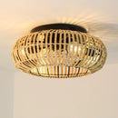Leiser Deckenventilator aus Bambus mit Licht und Fernbedienung