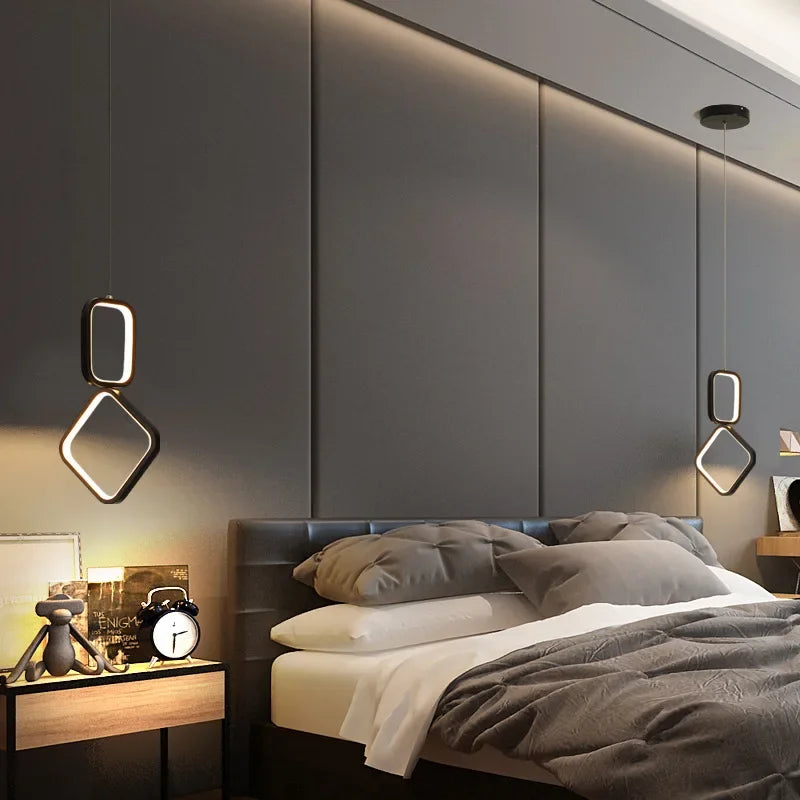 suspension moderne à led pour décoration intérieure élégante