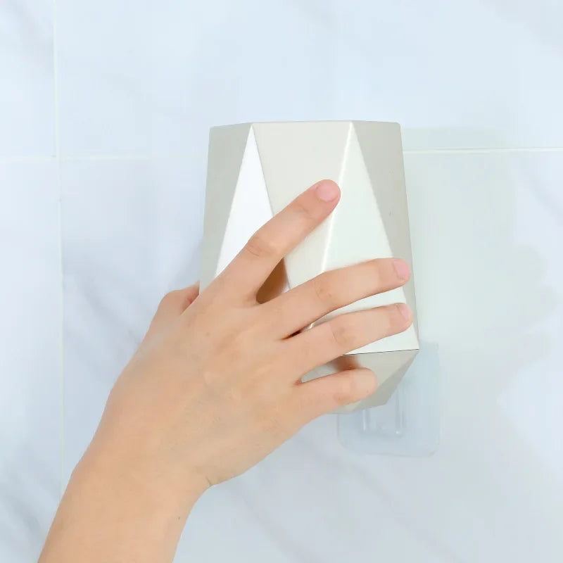brosse de toilette en silicone avec support mural ou sur pied - vue 7 sur 10