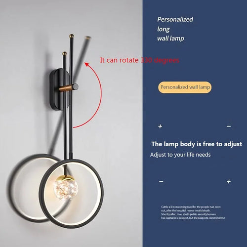 applique murale led moderne pour décoration intérieure élégante - vue 4 sur 14