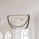 lustre led géométrique postmoderne à intensité variable tendance