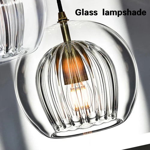 Moderne Pendelleuchte aus Glas für die Wohnraumdekoration - vue 6 sur 15