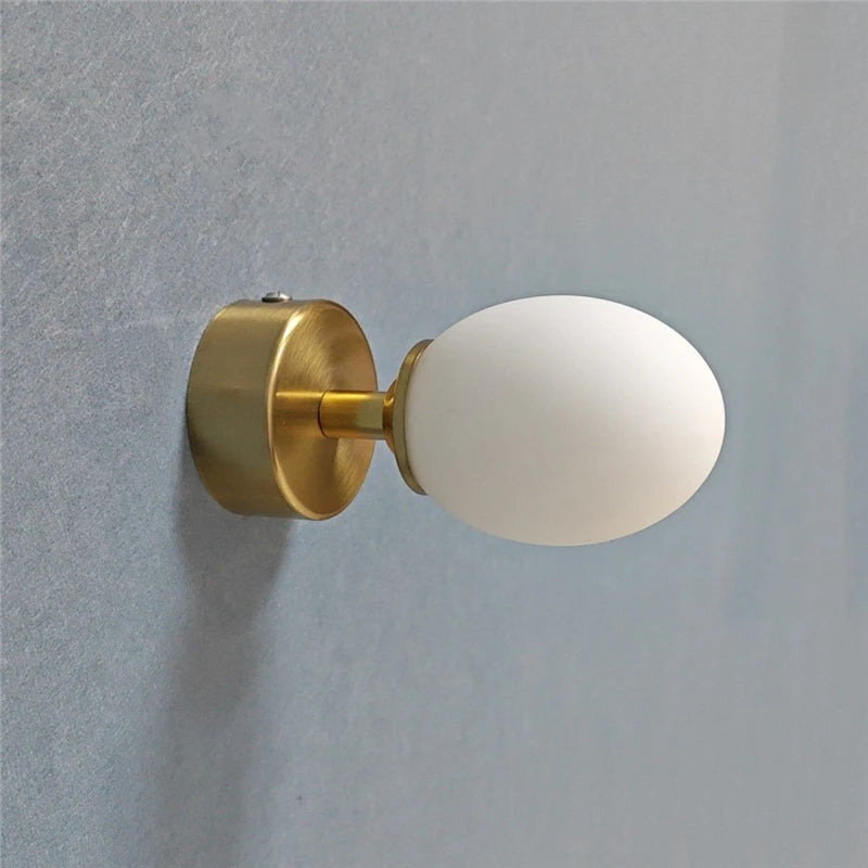 applique murale moderne design œuf de canard minimaliste à led - vue 5 sur 8
