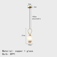 lustre en laiton à hauteur réglable suspension luminaire
