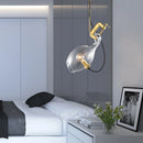 Moderner Glas-Kronleuchter für Bar und Wohnzimmer Design