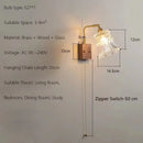 Japanische Vintage-Wandleuchte aus Holz Minimalistische LED-Lampe
