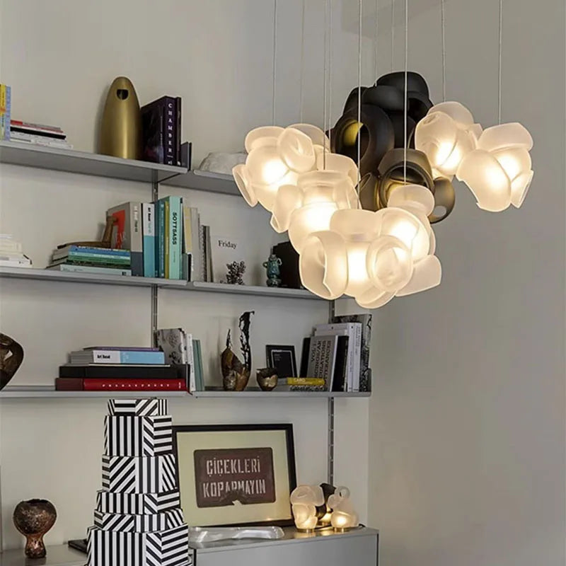 suspension créative en verre pour décoration moderne et élégante - vue 4 sur 8