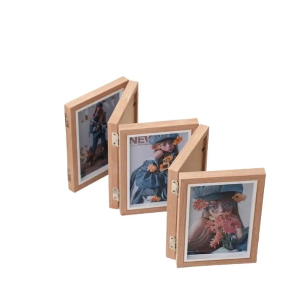 cadre photo pliable en bois pour album de bureau - vue 12 sur 14