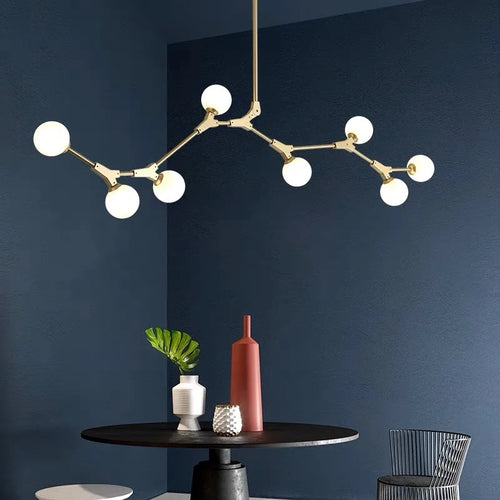 Moderne Pendelleuchte für Innenbereich dimmbar minimalistisches Design dekorativ - vue 5 sur 12