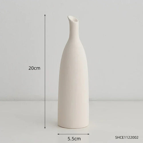 vase en céramique pour décoration florale nordique élégante