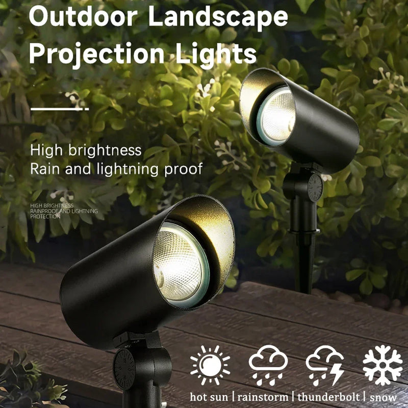 spots led extérieurs étanches pour éclairage de jardin et arbres