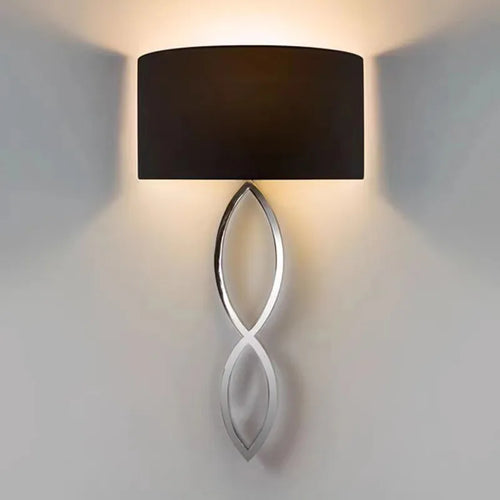 Wandleuchte Caserta Kreis Design aus Stoff für stilvolle Innendekoration - vue 2 sur 15
