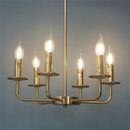 lustre moderne en fer design bougie à led créatif et luxueux