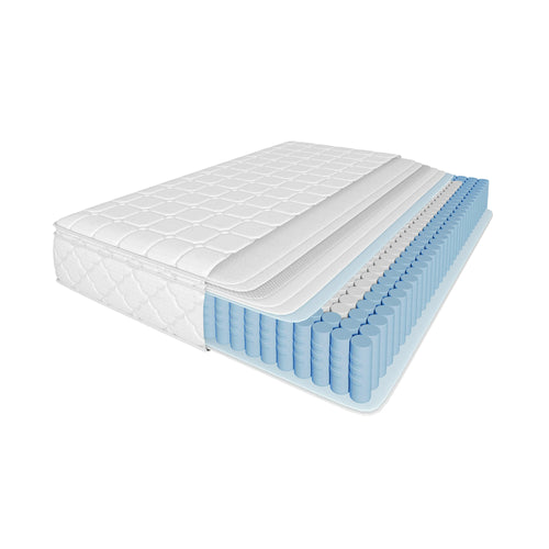 Spring core mattress, 7 zones cold foam mattress, pocket Spring Bay, 160x200cm, 100% Oeko-Tex tested microfas - vue 7 sur 6
