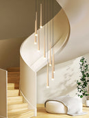 Moderne LED-Pendelleuchte für Duplex-Treppen im nordischen Stil