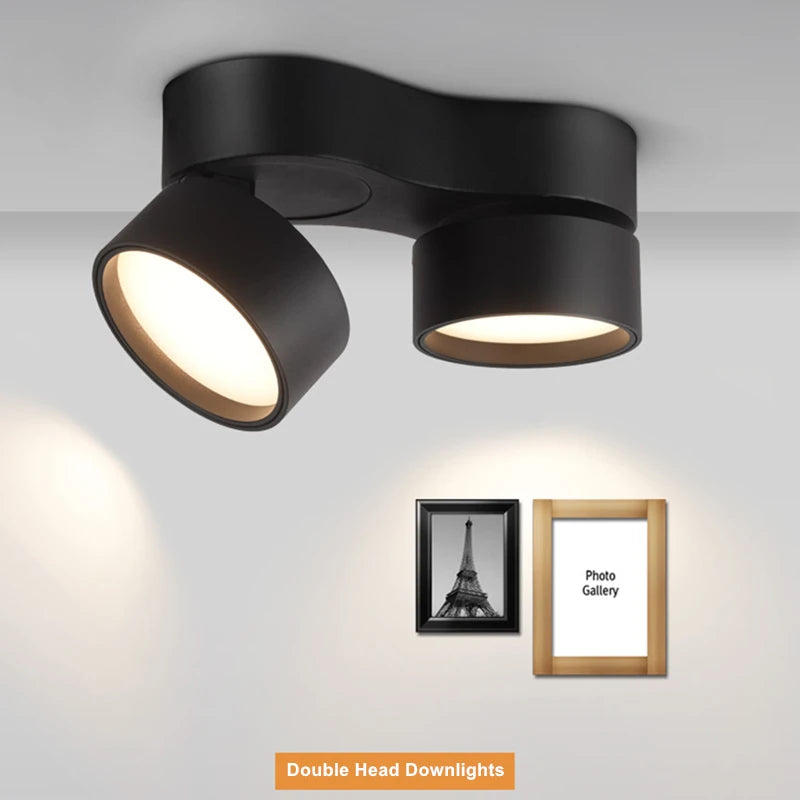 spot led pliable montage surface réglage rotatif éclairage intérieur