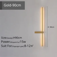 Minimalistische LED-Wandleuchte aus Aluminium für Innenbeleuchtung