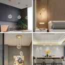 lustre suspendu en cristal led nordique pour intérieur