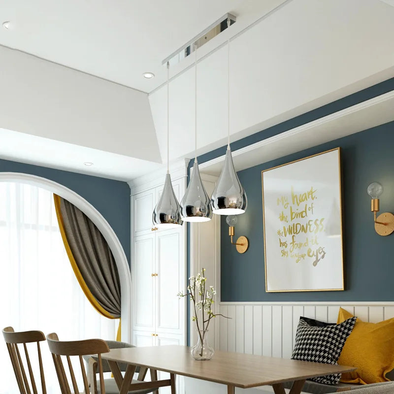 Suspension led moderne simple ou triple tête - vue 4 sur 18