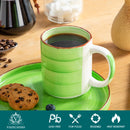 Tasses en gres grandes capacite style artisanal lot