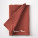 Serviette de table coton lavé lot 6 méditerranéen