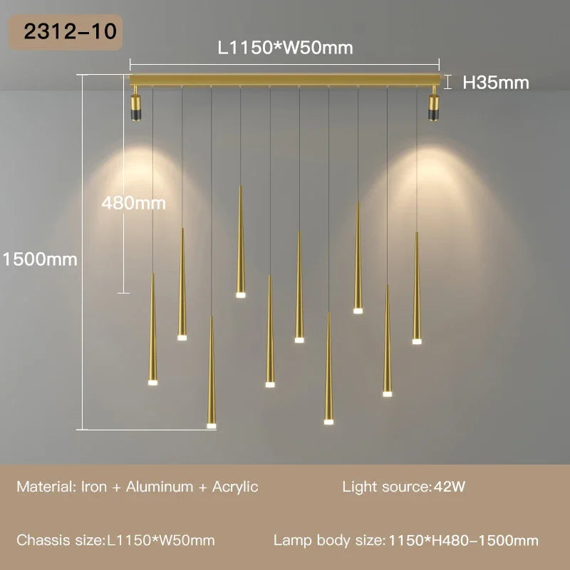 Moderner LED-Kronleuchter für exklusive Innendekoration - vue 14 sur 22