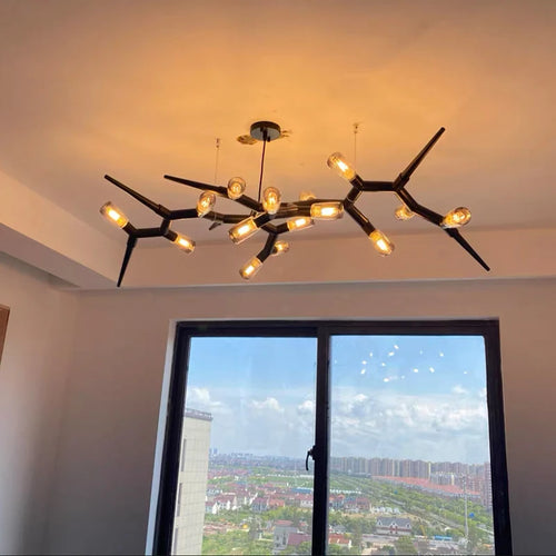 Postmoderner LED-Kronleuchter Roman de Luxe für Hotel - vue 3 sur 13