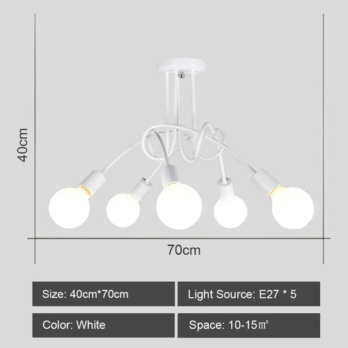 lustre sputnik moderne style industriel pour intérieur élégant
