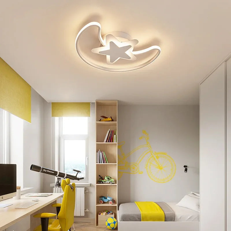 Moderner LED-Kronleuchter mit Sternmotiv für den Innenbereich - vue 4 sur 10