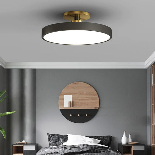Kreative nordische LED-Deckenleuchte Macaron romantisch minimalistisch - vue 7 sur 13