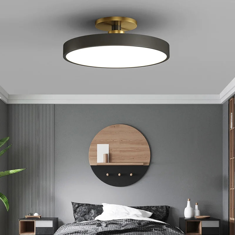 Kreative nordische LED-Deckenleuchte Macaron romantisch minimalistisch - vue 6 sur 13