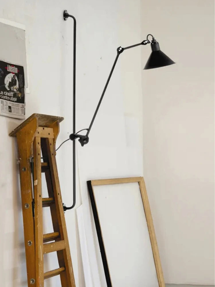 applique murale industrielle à bras réglable pour intérieur moderne - vue 11 sur 12