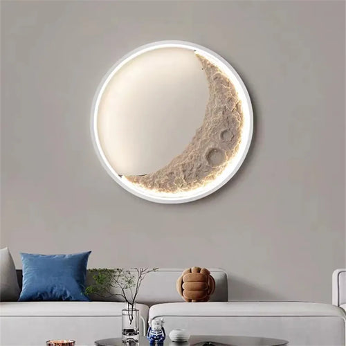 Dekorative LED-Wandleuchte Mond mit dimmbarer Lichtintensität - vue 5 sur 15