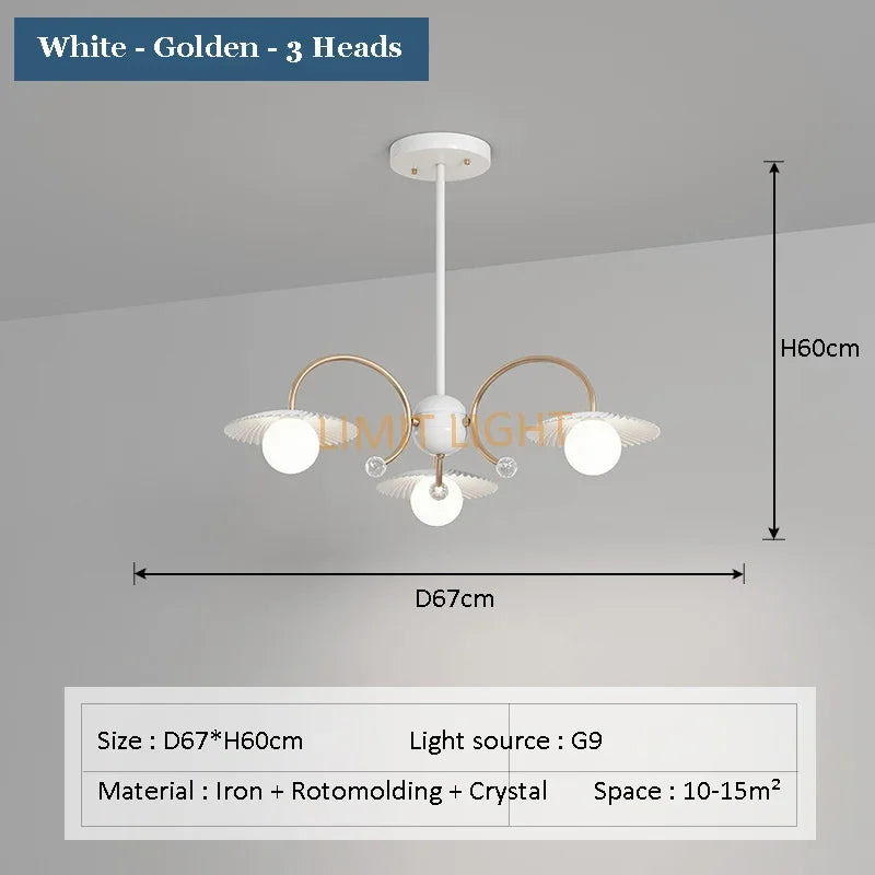 lustre moderne en verre pour décoration intérieure créative et artistique - vue 7 sur 12