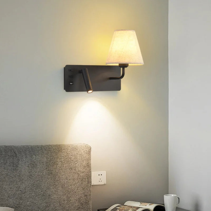 applique murale de lecture à led pour enfants avec interrupteur usb - vue 4 sur 10