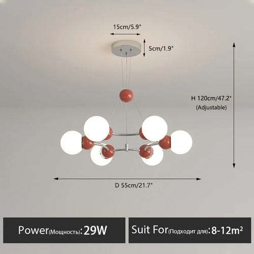 Moderne LED-Pendelleuchte für elegante Innendekoration - vue 18 sur 22