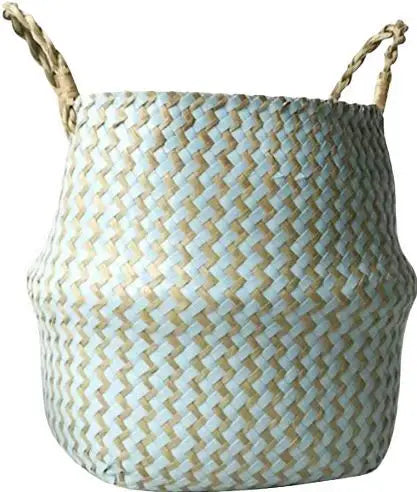 panier à fleurs en rotin tressé pliable fait main pour décoration intérieure - vue 10 sur 11
