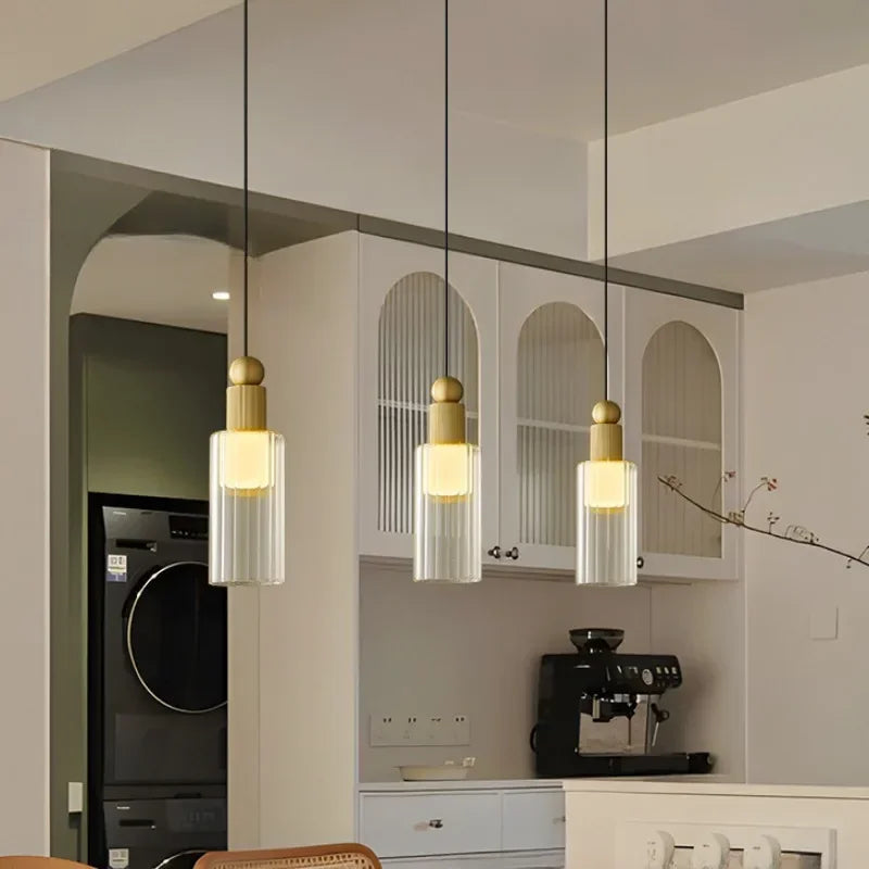 suspension en laiton doré pour décoration moderne et élégante - vue 5 sur 8