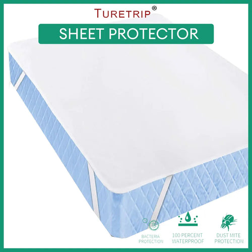 drap de lit imperméable avec protection antidérapante et anti-acariens