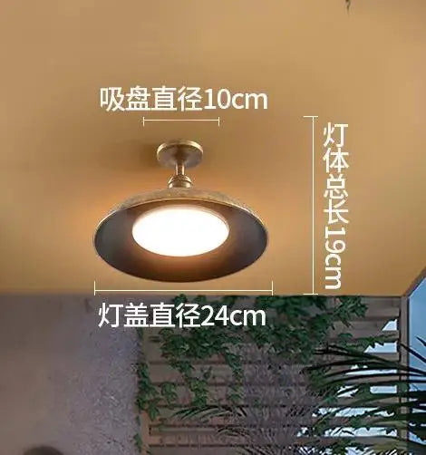 LED-Deckenleuchte Retro UFO für Außenbereich Garten Balkon Hof