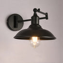 applique murale rétro américaine bras pliant lampe lecture antique