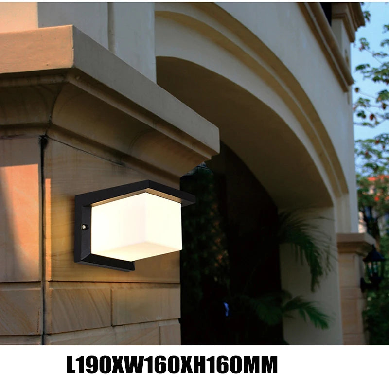 15W outdoor wall lamp led special design good looking wall light with warm white or white doorway aluminum wall sconce garden - vue 4 sur 6