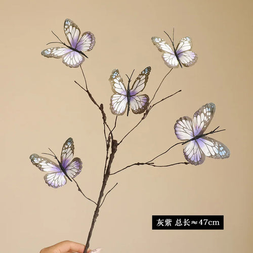 branche de fleur de papillon artificielle pour décoration créative et mariage