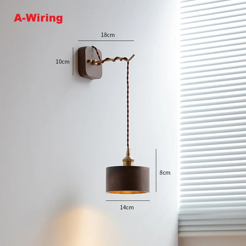 LED-Pendelleuchte aus Holz im modernen nordischen Design - vue 9 sur 10