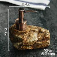 Ceramic Liquid Soap Dispenser, Personalized Bathroom Hand Wash Shampoo, Body Wash Dispensing Soap Bottle, Manual Push, 300ml