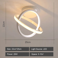 plafonnier moderne à leds pour éclairage de couloir maison